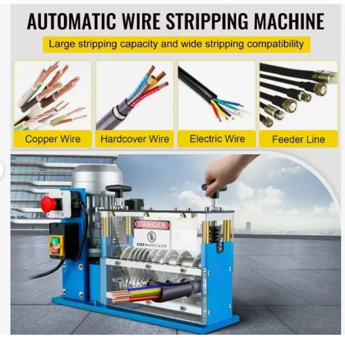 Electric Wire Stripping Machine, 1.5-38 mm - Image 2