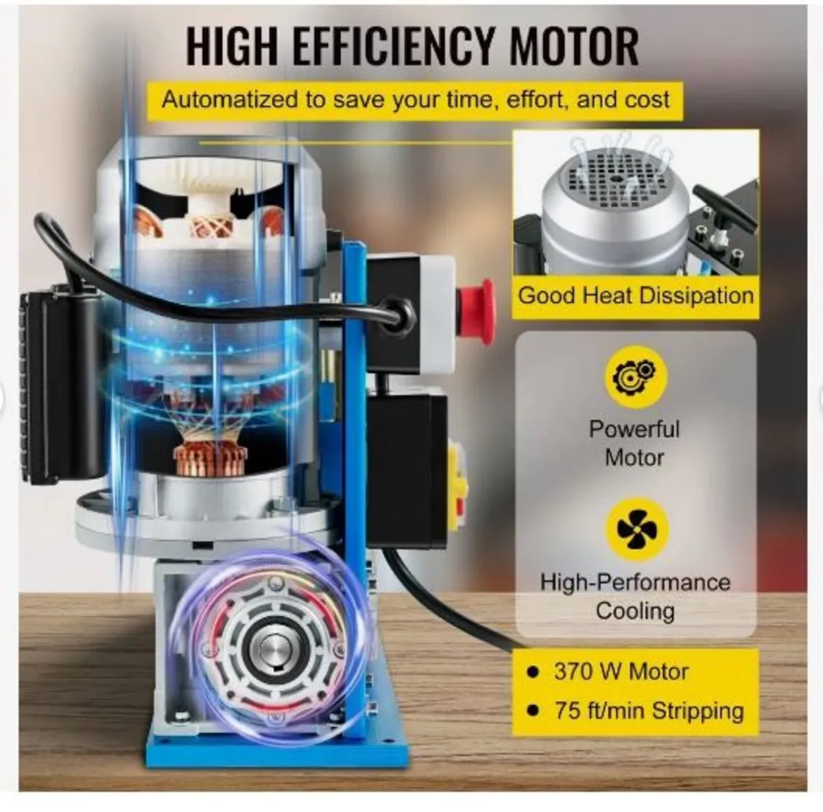 Electric Wire Stripping Machine, 1.5-38 mm - Image 3