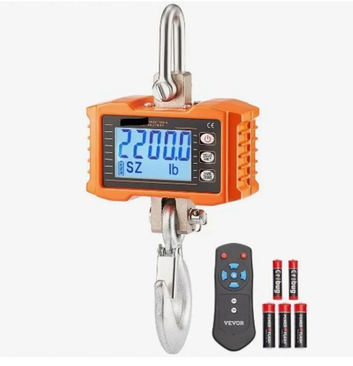 Digital Crane Scale, 2200 lbs/1000 kg - Image 4