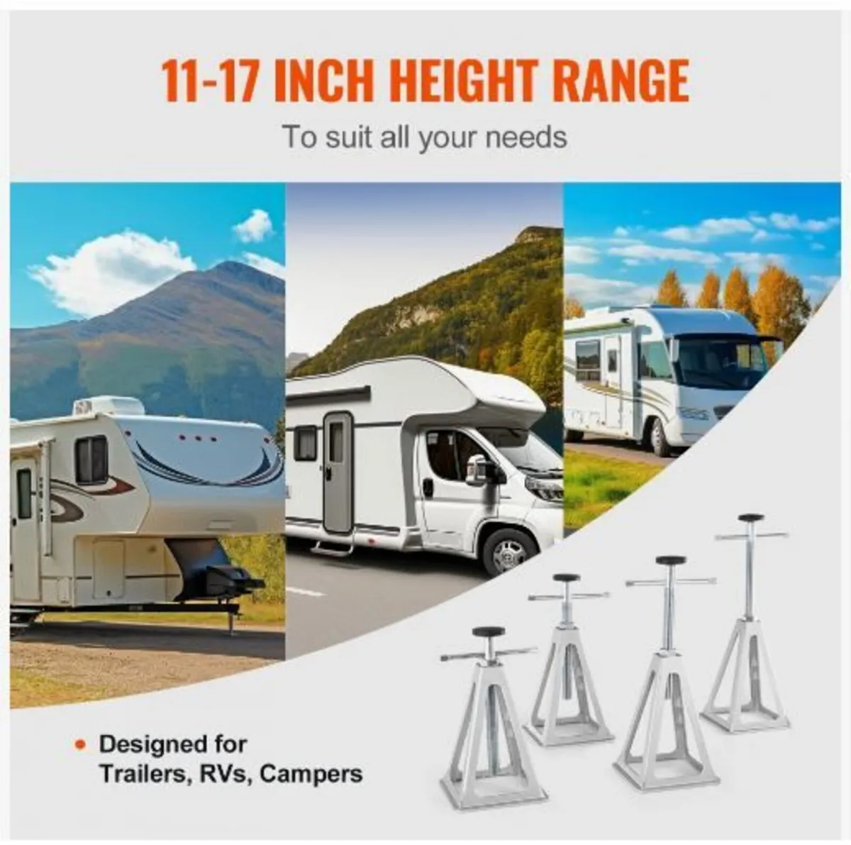 RV Stabilizer Jacks, 4 Pack Aluminum RV - Image 2