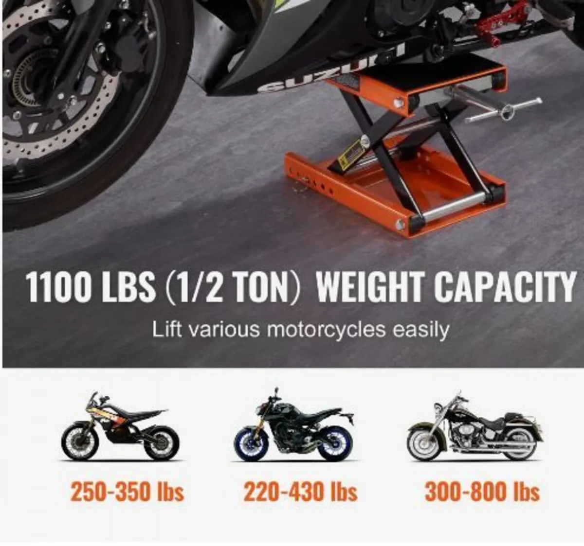 Motorcycle Scissor Jack Lift 499.5 kg - Image 3