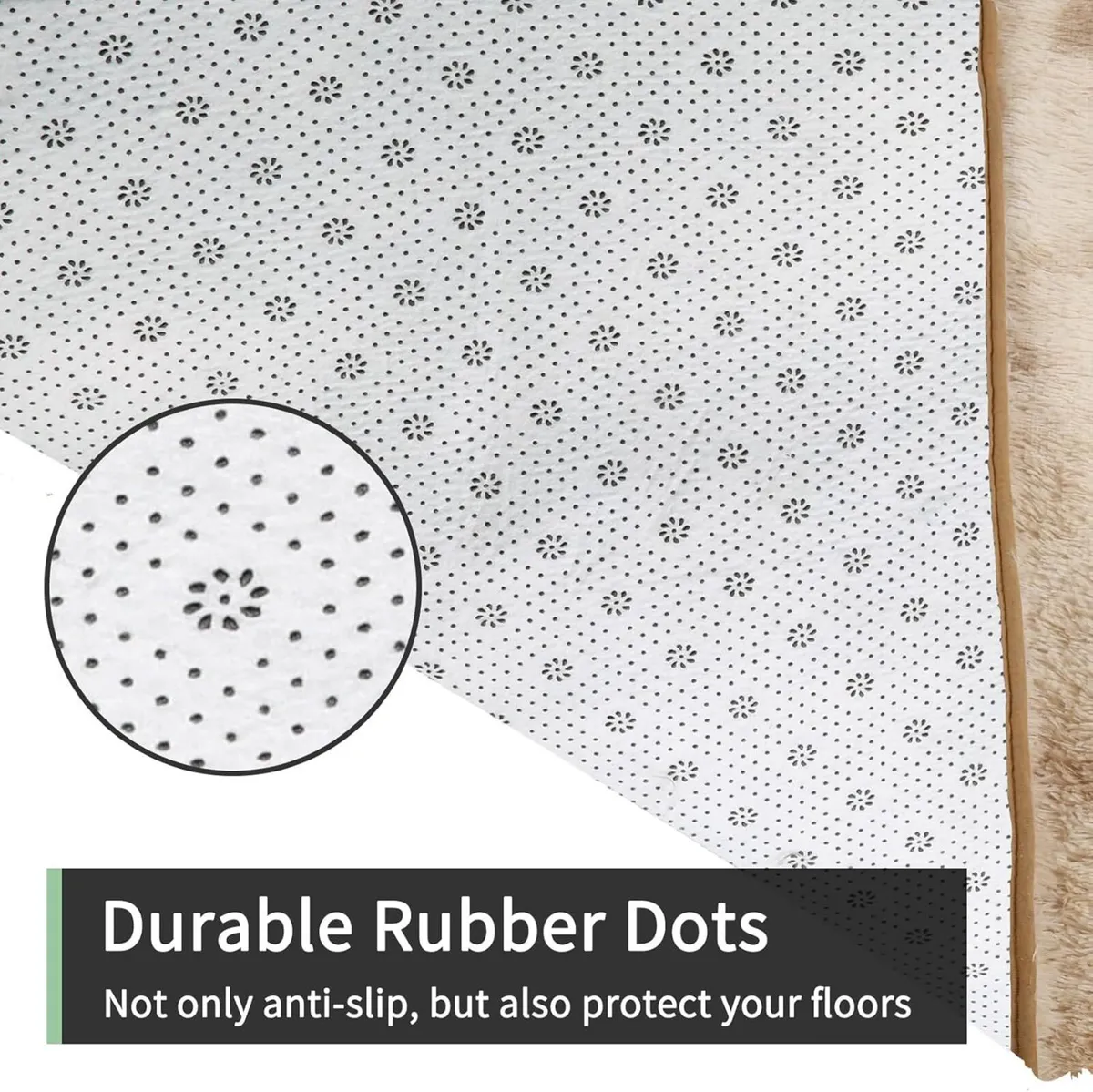 Rugs Living Room 200x300cm Khaki Area for Bedroom - Image 4