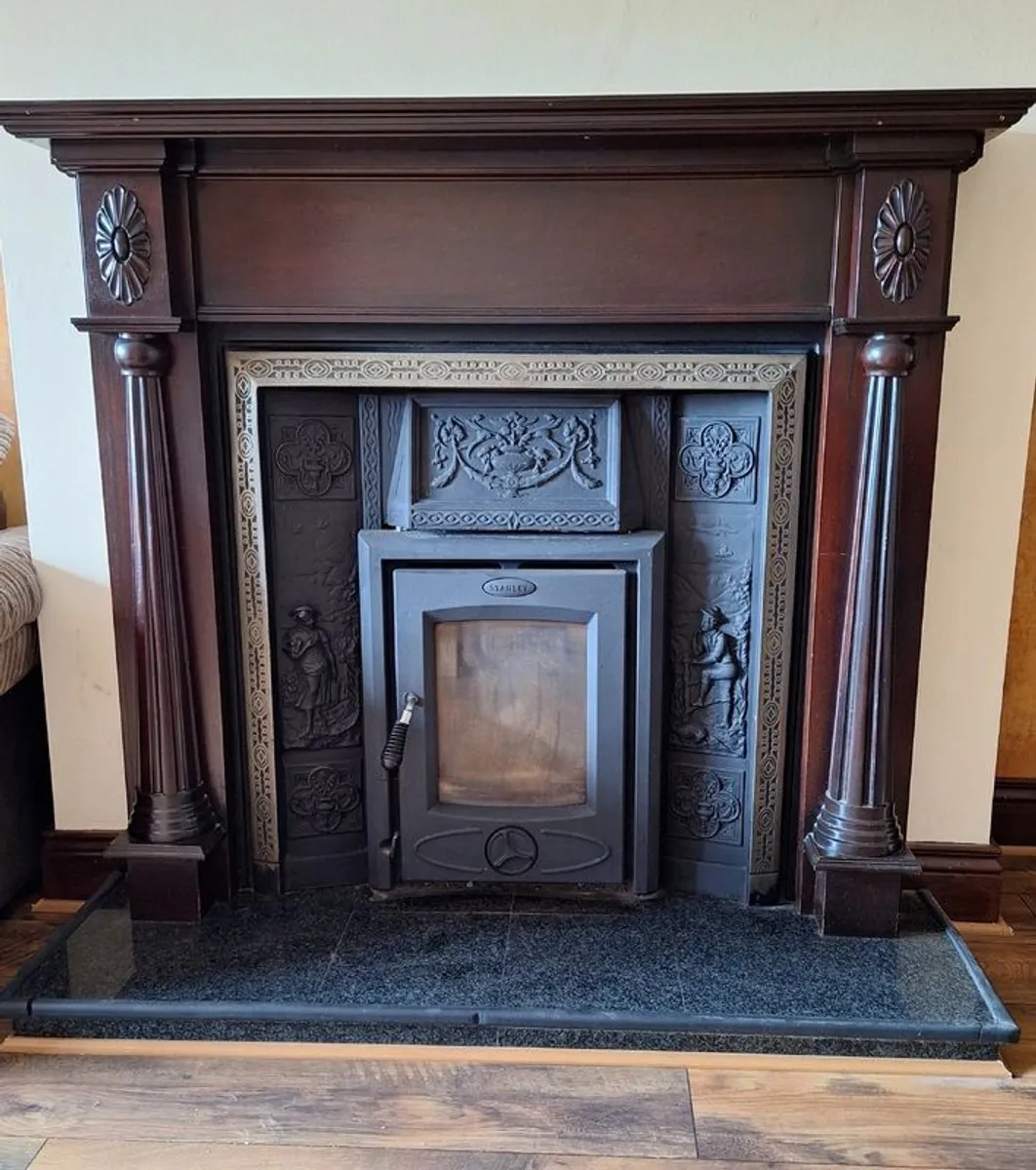 Fireplace- wood surround