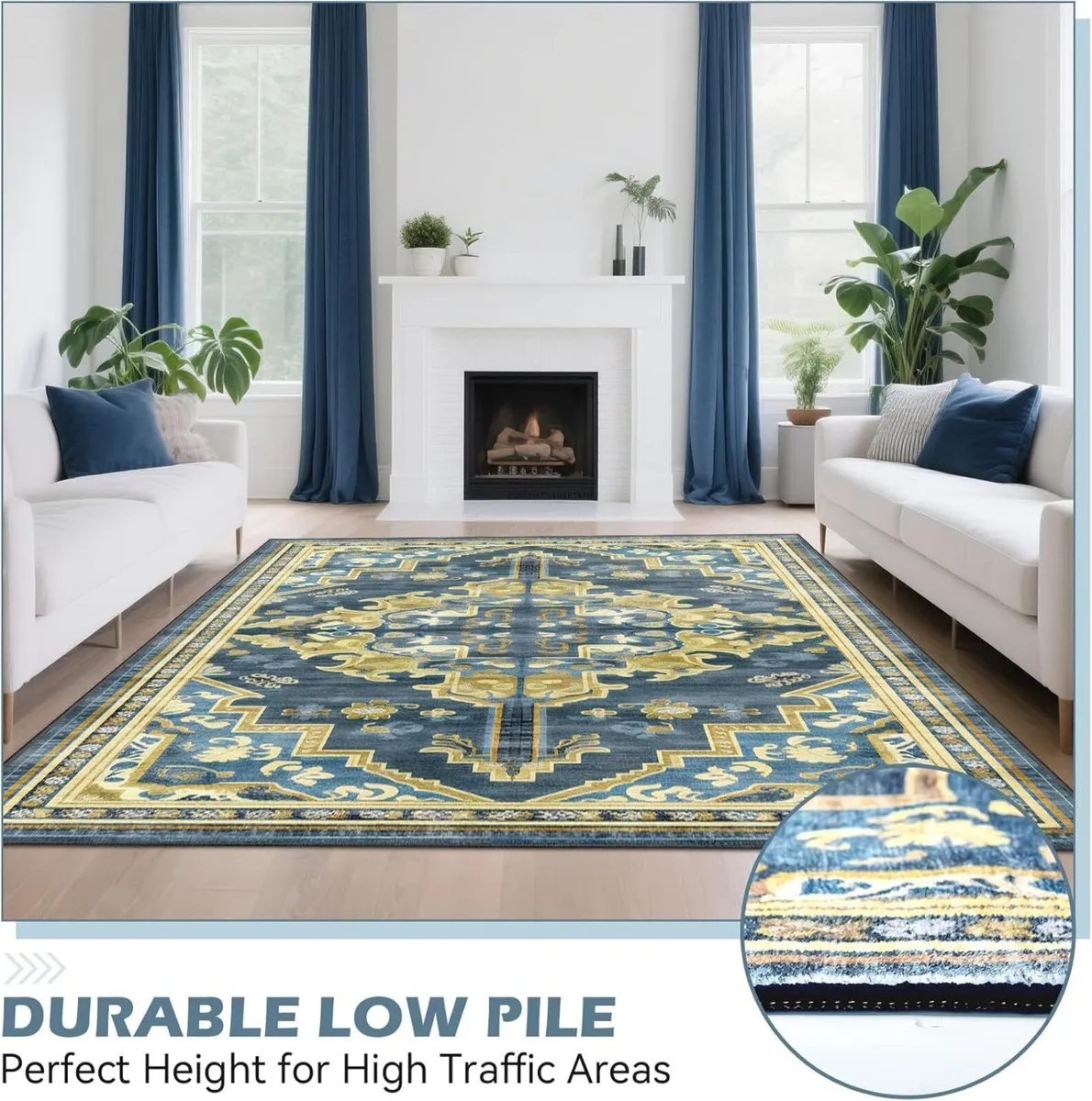Area Rugs for Living Room 120x180 cm Bedside Rug - Image 4