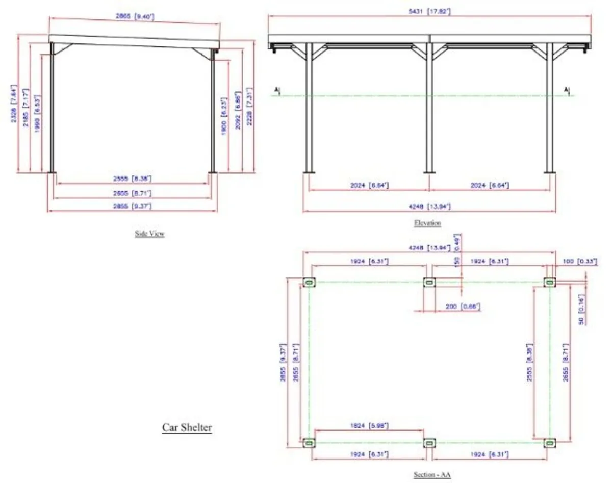 Palladium 10x17 Steel Car Port Shelter 🚗💪 - Image 2