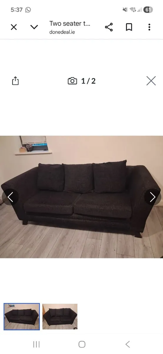 3 seater 2 seater - Image 1