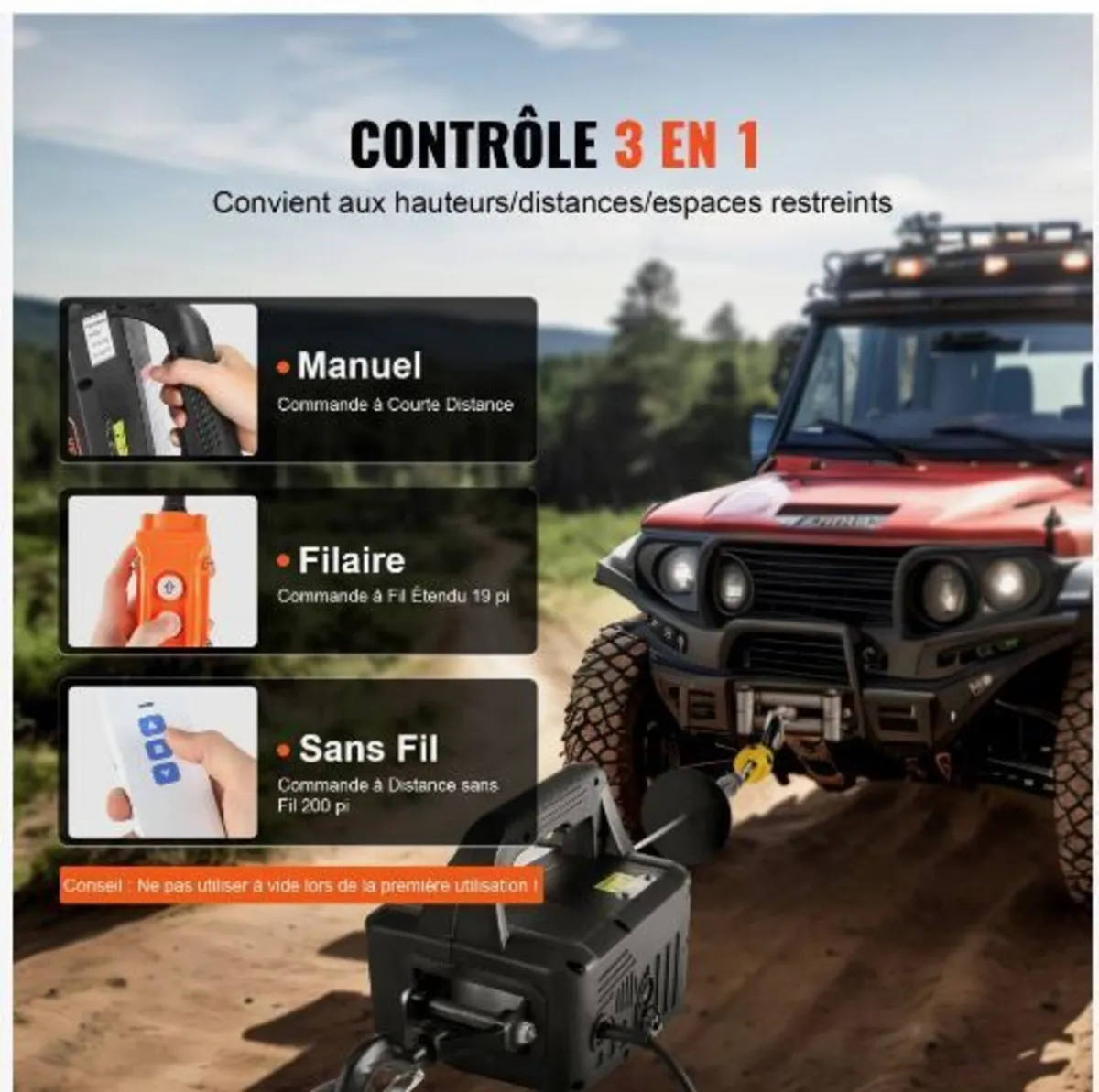 3-in-1 Portable Electric Hoist Winch - Image 2