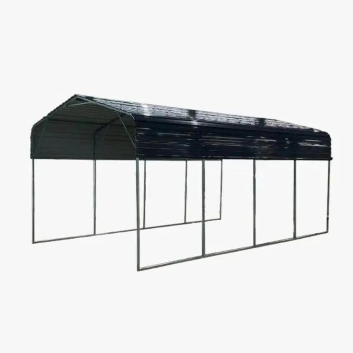 11x19ft Large Metal Parking Shed & Garage - Image 1