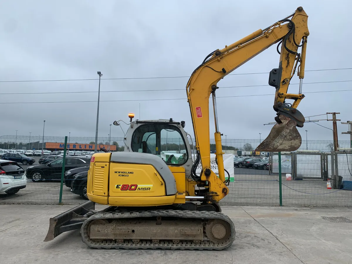 2007 NEW HOLLAND KOBELCO E80MSR EXCAVATOR FOR AUCT - Image 4