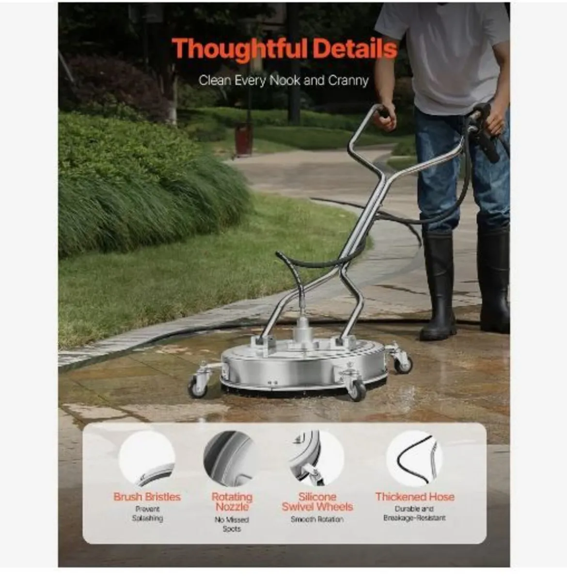 20" Pressure Washer Surface Cleaner - Image 2