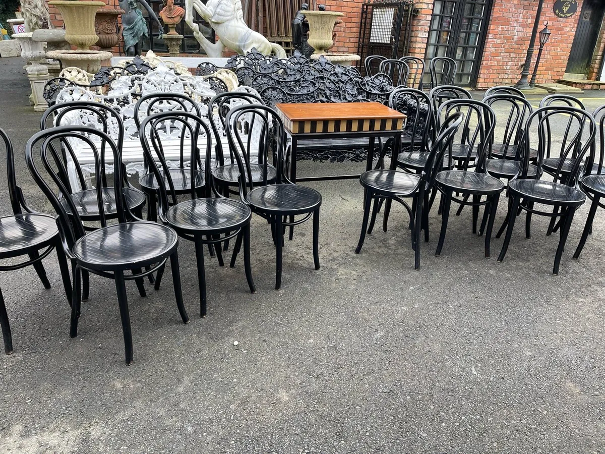 18 bentwood cafe bistro restaurant chairs - Image 1