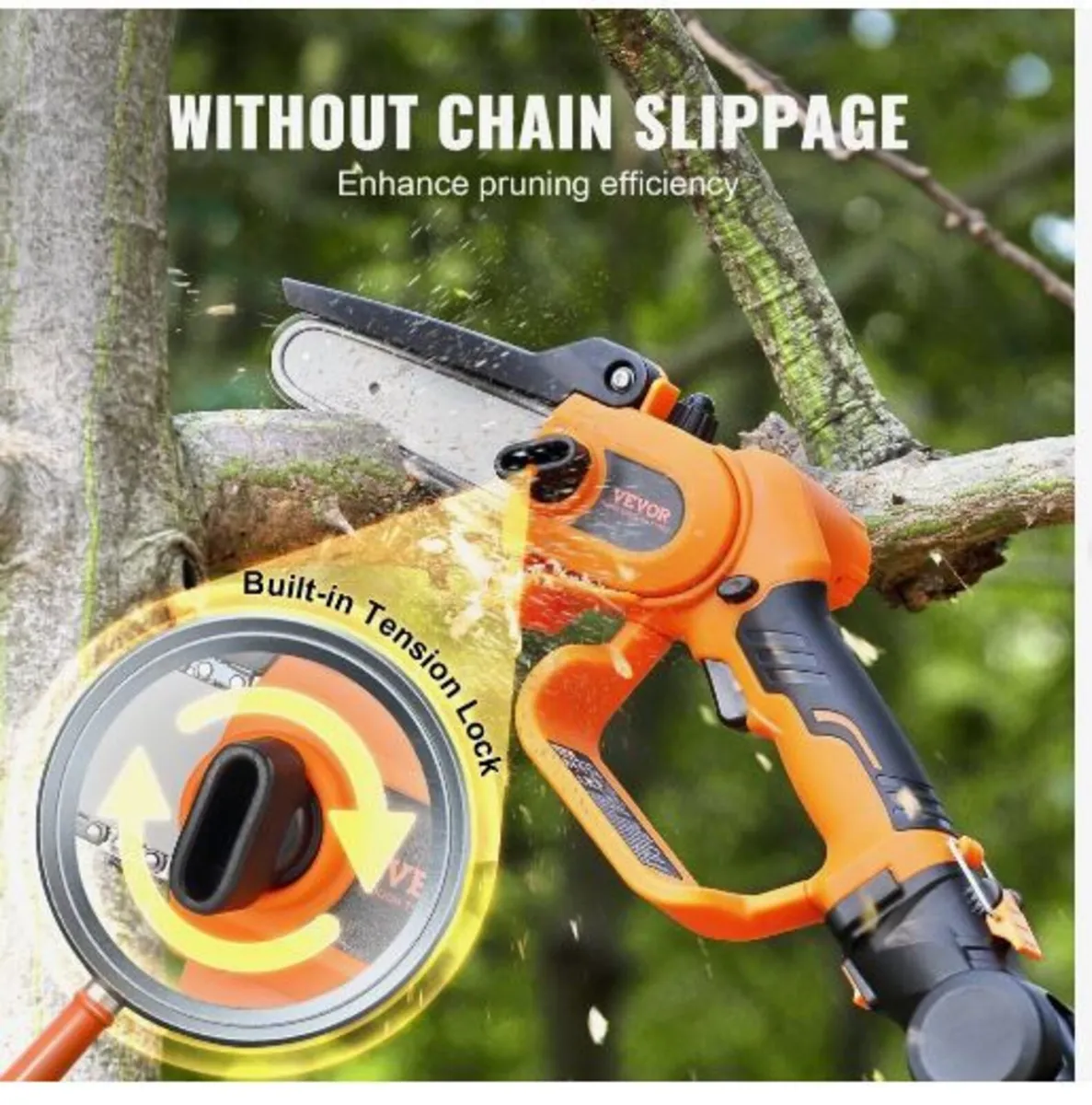 2-in-1 Cordless Pole Saw & Mini Chainsaw - Image 4