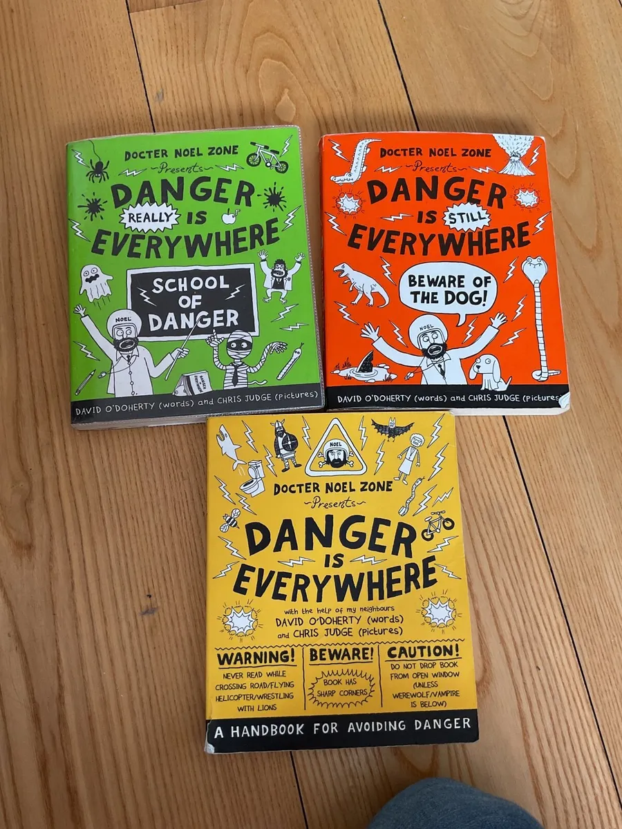3 x Danger is Everywhere books
