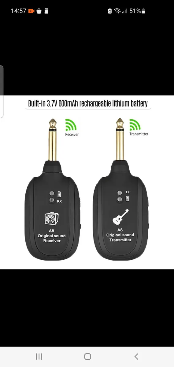 Wireless Guitar Transmitter/Receiver - Image 1