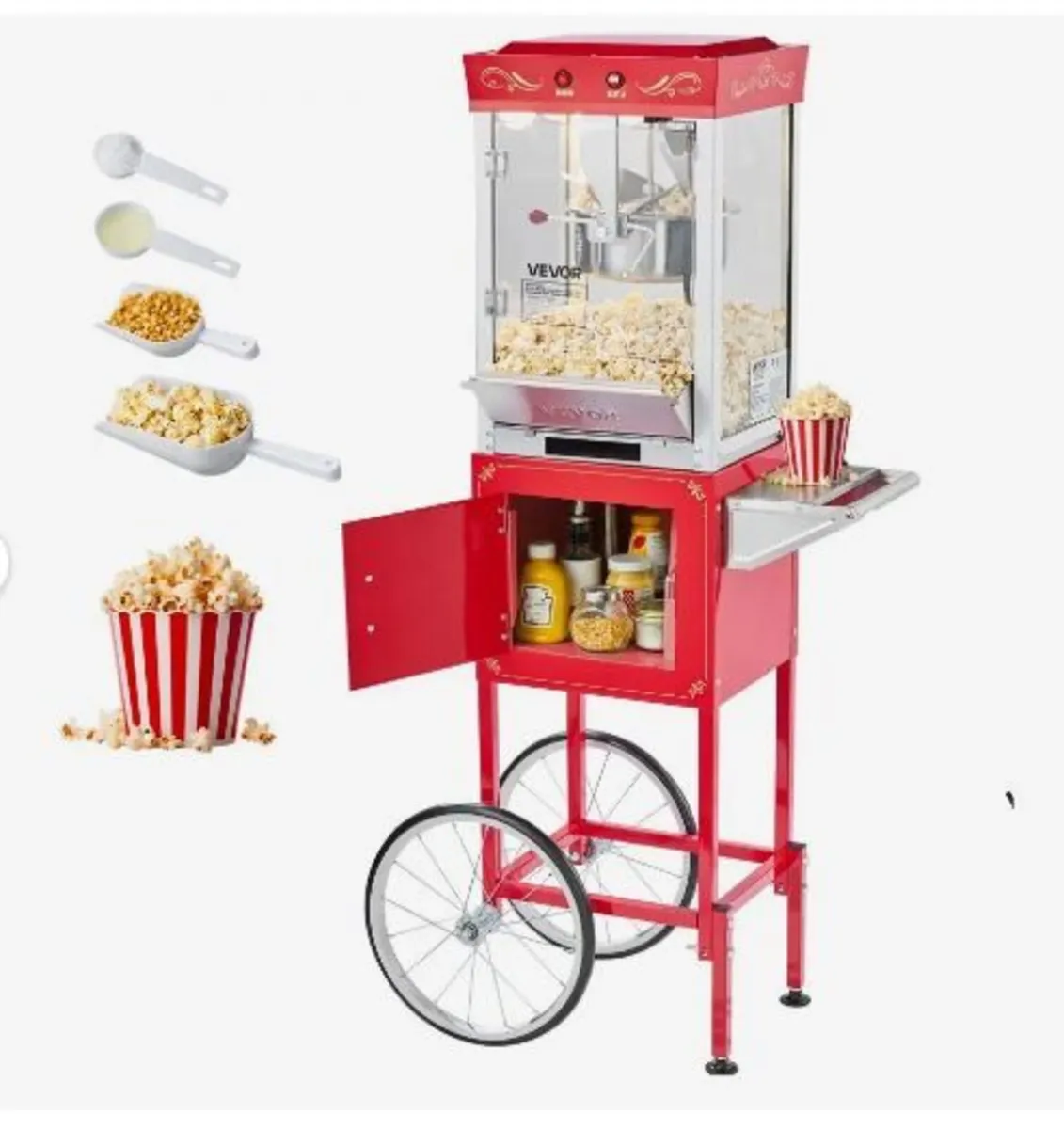 Popcorn Machine with Cart - Image 1