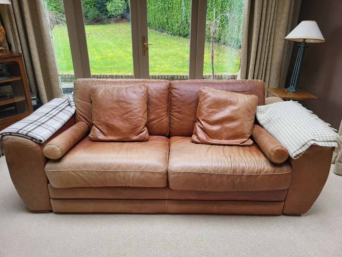Leather Sofa - Image 1