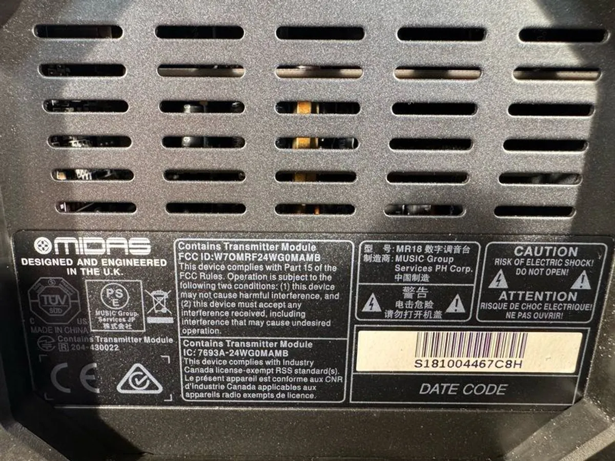 Midas MR18 - Image 4