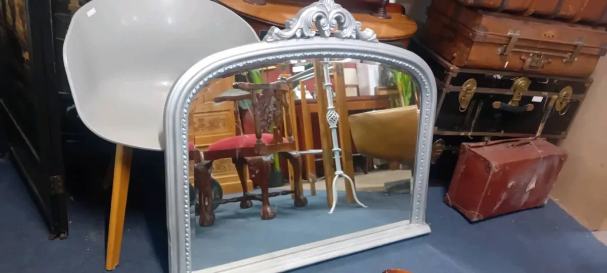 Large Decorative Over Mantle Mirror