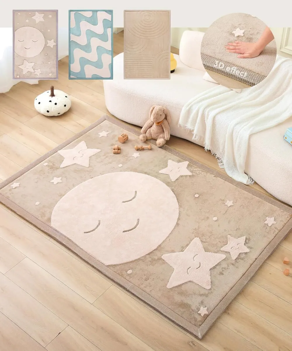 Cloud-soft baby play mat 200x150x2.5cm curved – - Image 1