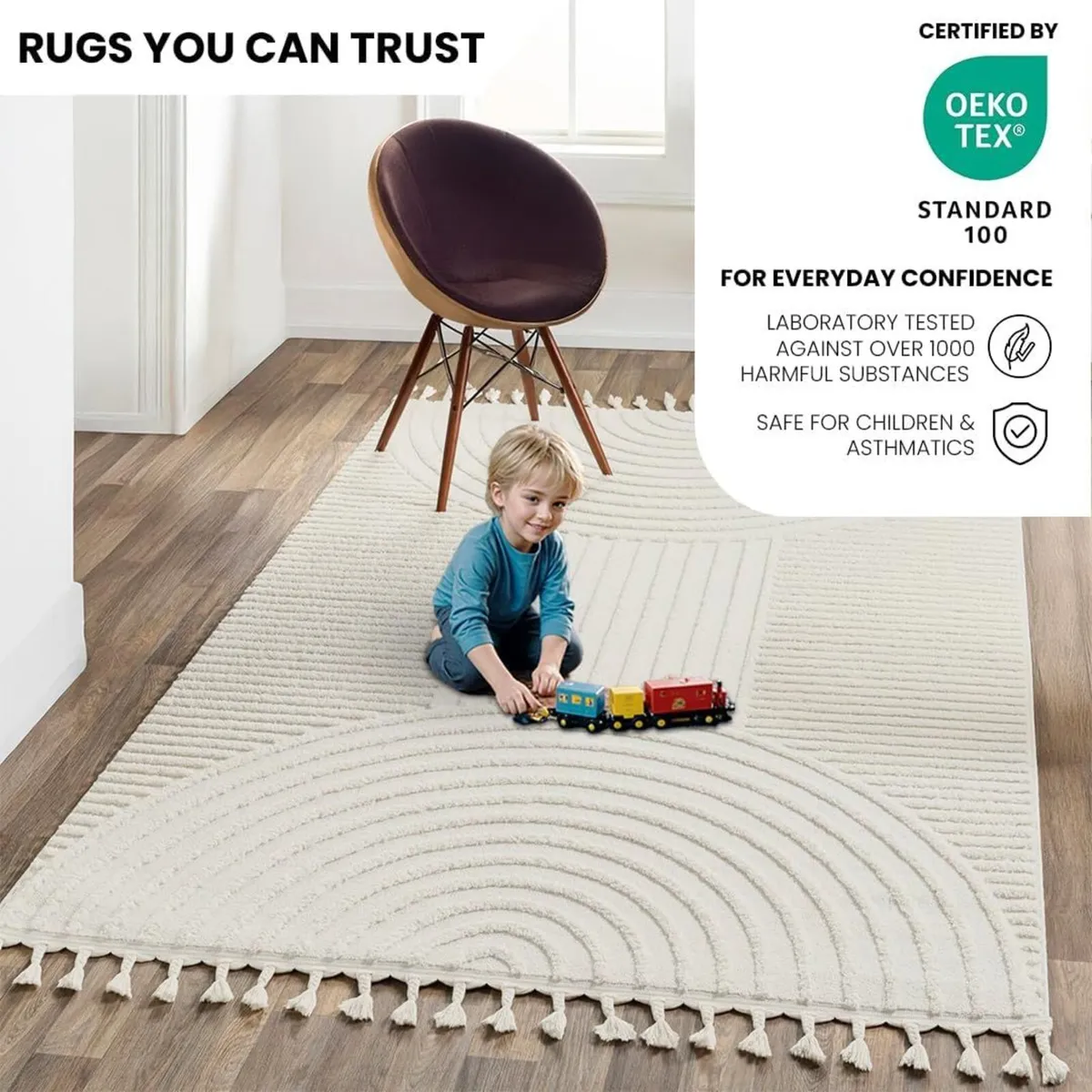 Jakarta Geometric Rug - Scandi Area Rugs Living - Image 3