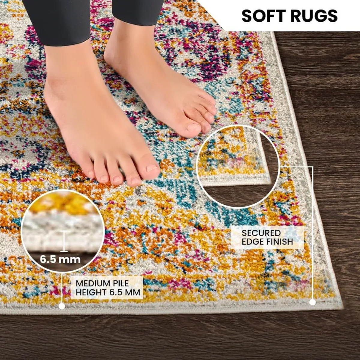 Sicily Vintage Rug - Runner Rugs Living Room - Image 4