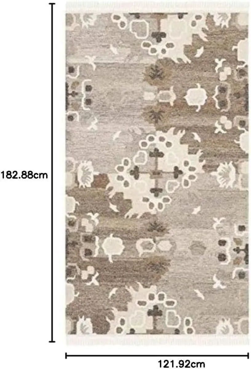 Moroccan Boho Tribal Indoor Flatweave Rectangle - Image 2