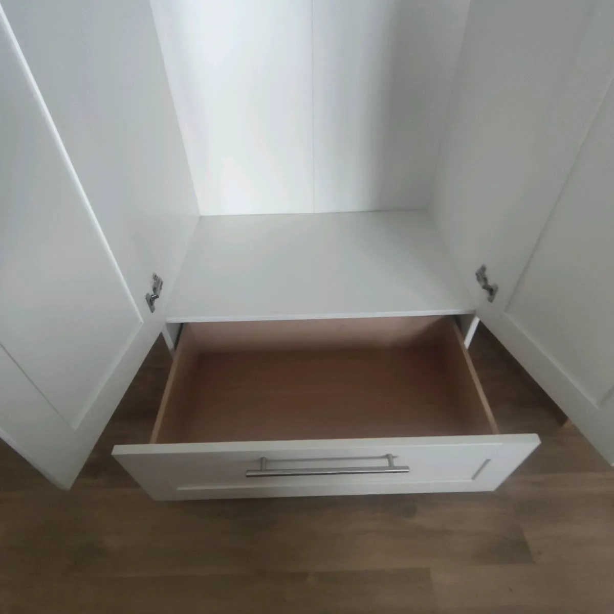 Kids wardrobe, cot and drawers set - Image 3