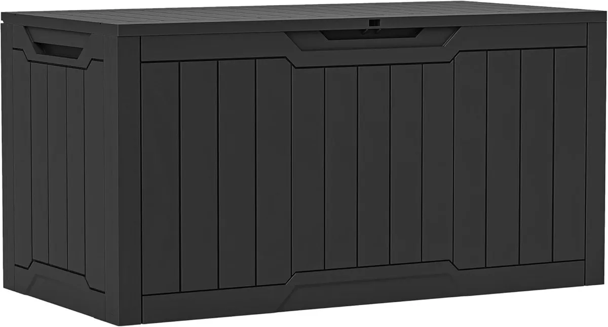 100 Gallon Resin Deck Box Weather Resistant - Image 1