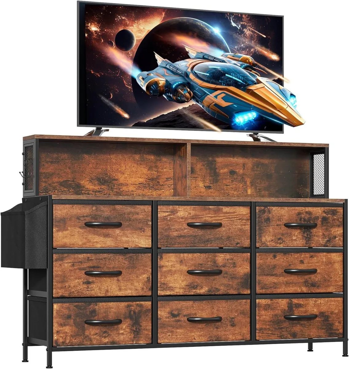 Large Chest of Drawers Bedroom 9 Dresser with - Image 1