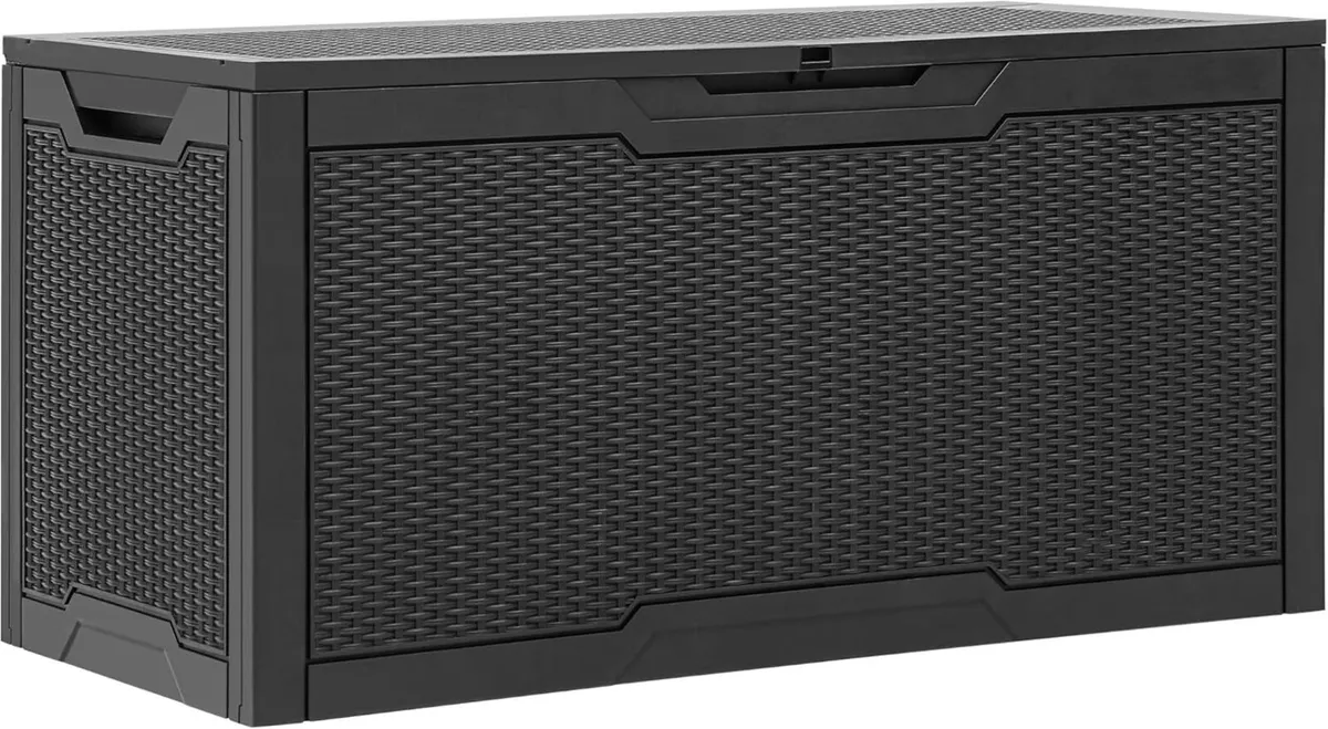 100 Gallon Resin Deck Box Weather Resistant - Image 1