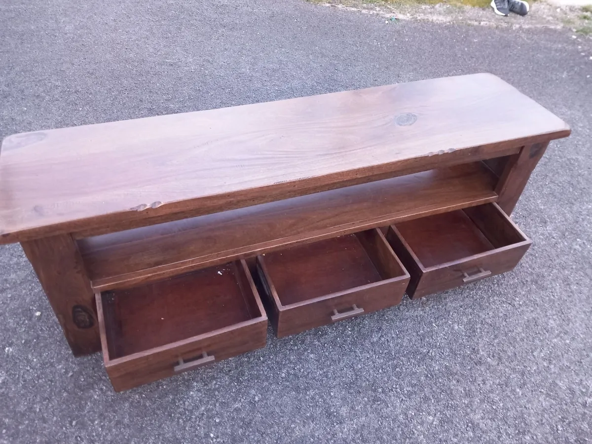 LARGE MANGO WOOD TV UNIT  *w1800mm* - Image 3
