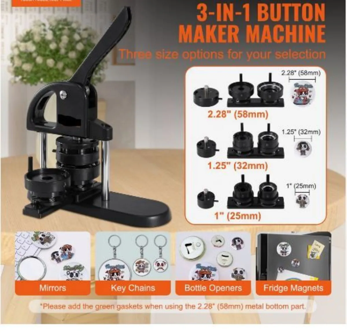 Button Maker Machine, - Image 2