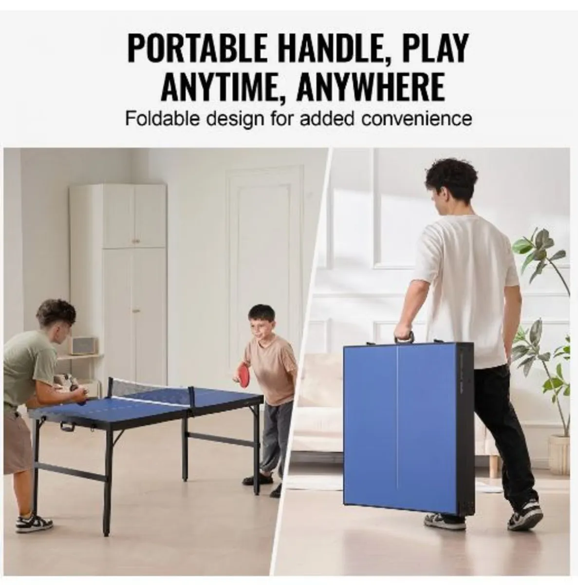 Ping Pong Table, Mid-Size Table Tennis Game - Image 2