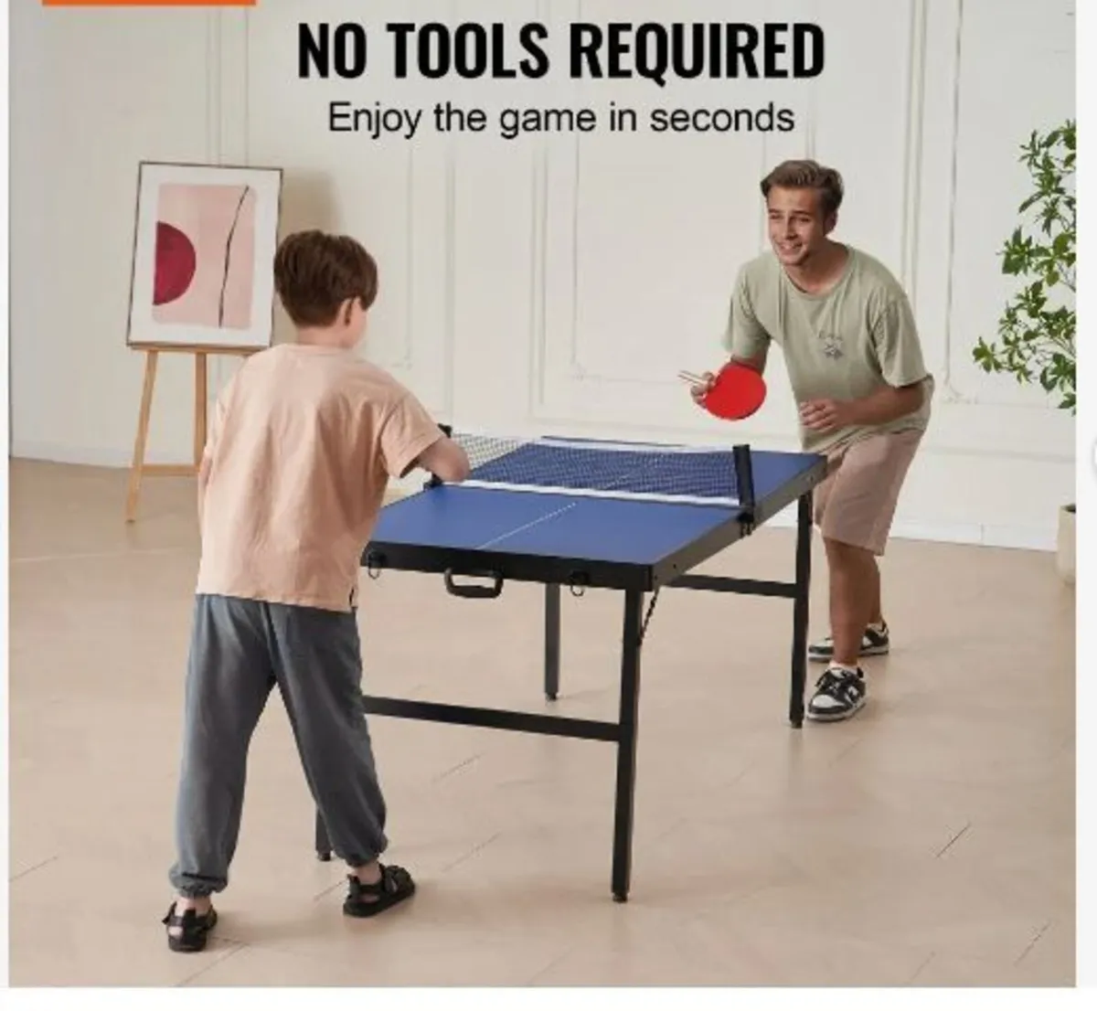 Ping Pong Table, Mid-Size Table Tennis Game - Image 4
