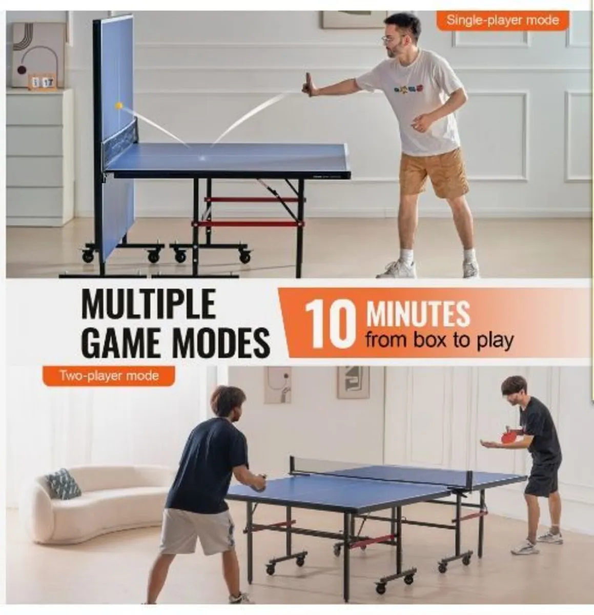 Ping Pong Table, Professional Table Tennis - Image 1