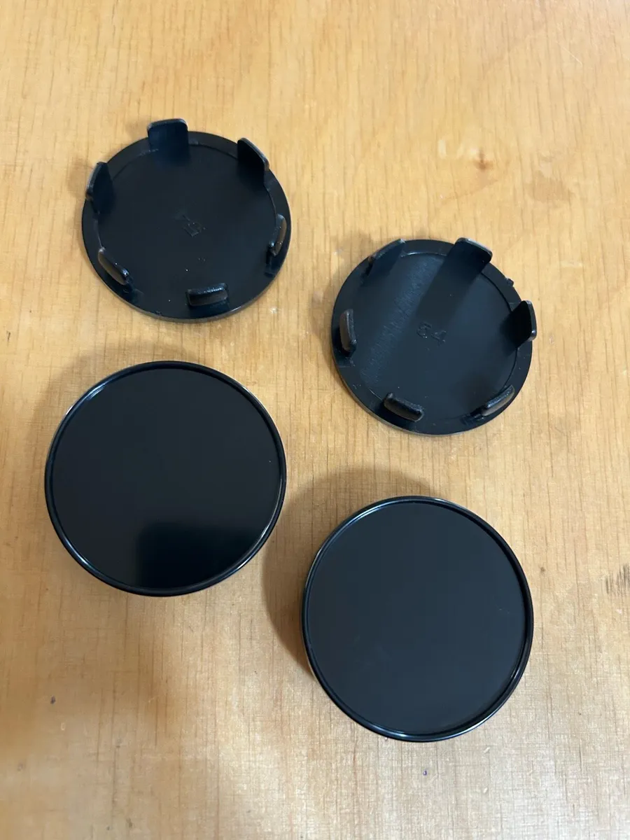 Black 54mm Center Caps A udi Volkswagen Skod a - Image 2