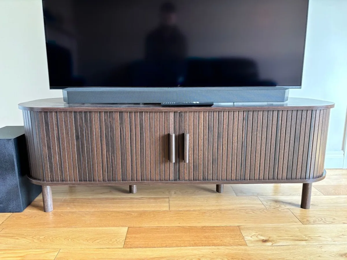 TV Cabinet / 152cm / Walnut / Boxed - Image 2