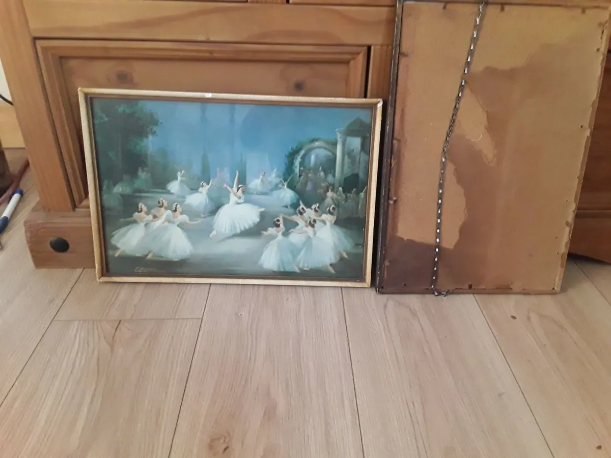 Two very old vintage pictures prints - Image 2