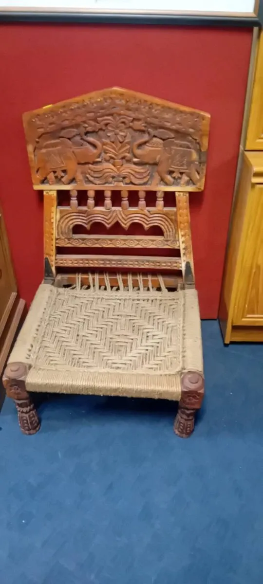 Vintage Folding Prayer Seat - Image 1