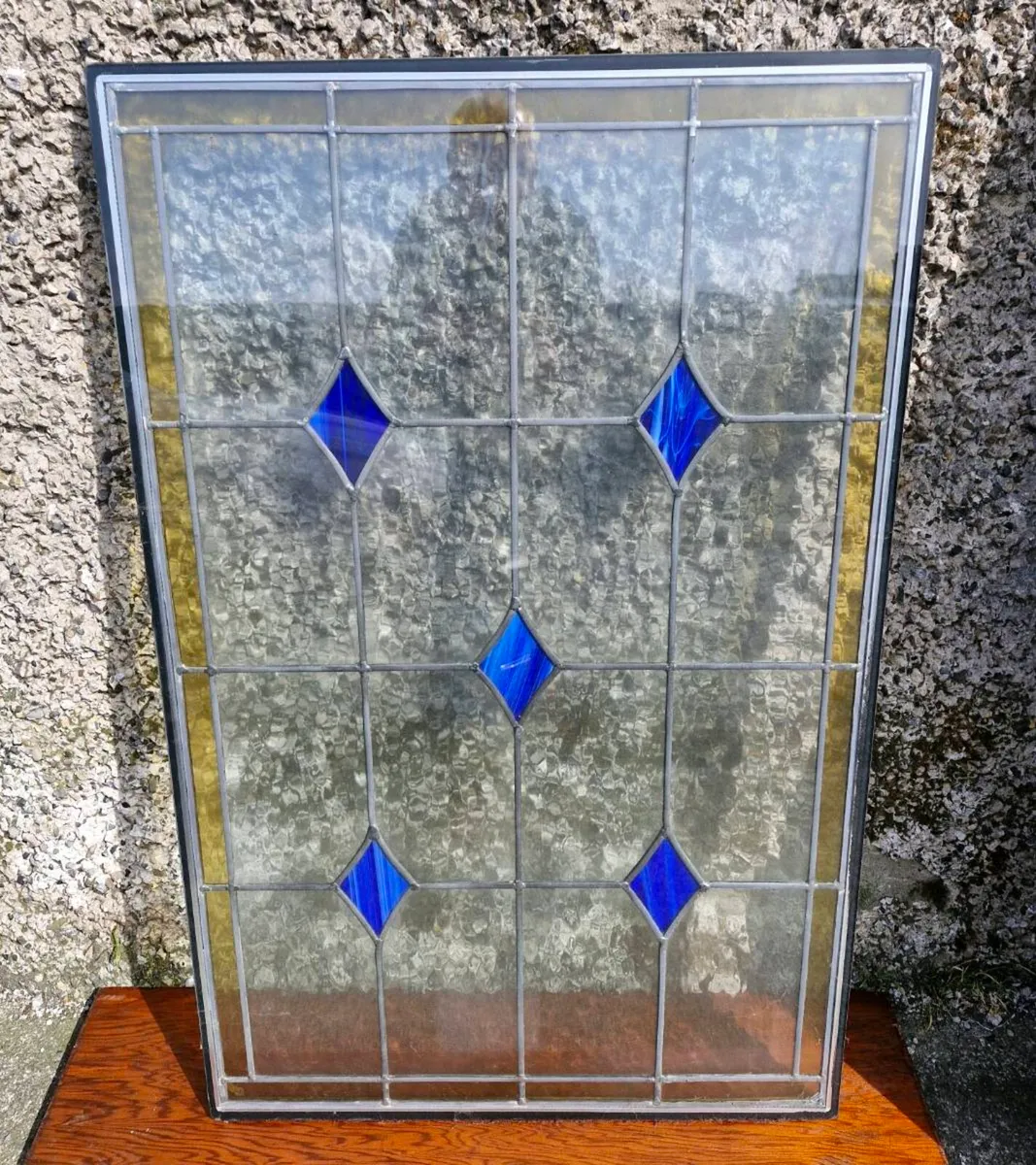 Double glazed lead glass panel