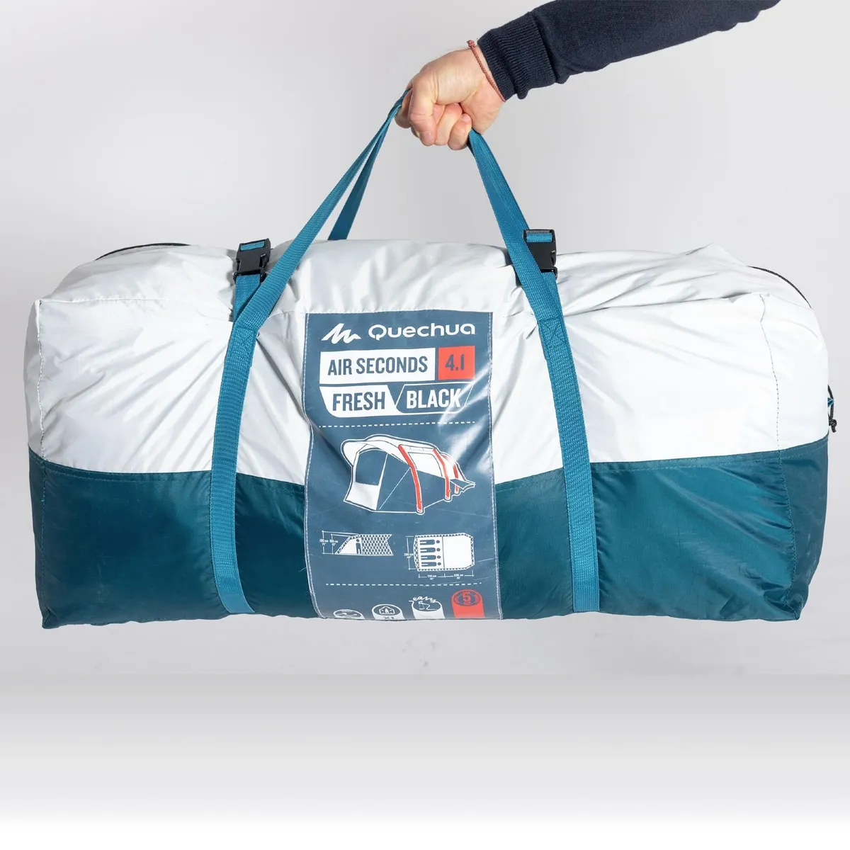 4 Person Tent + 2 XL Camp Beds + 2 Matresses - Image 3