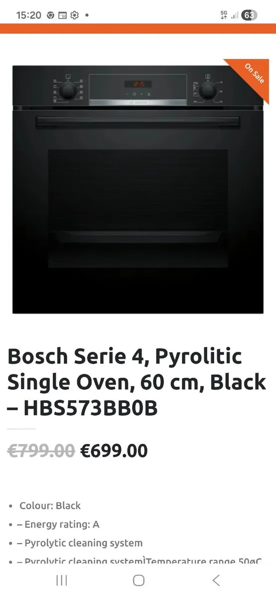 Bosch Electric Oven - Image 3
