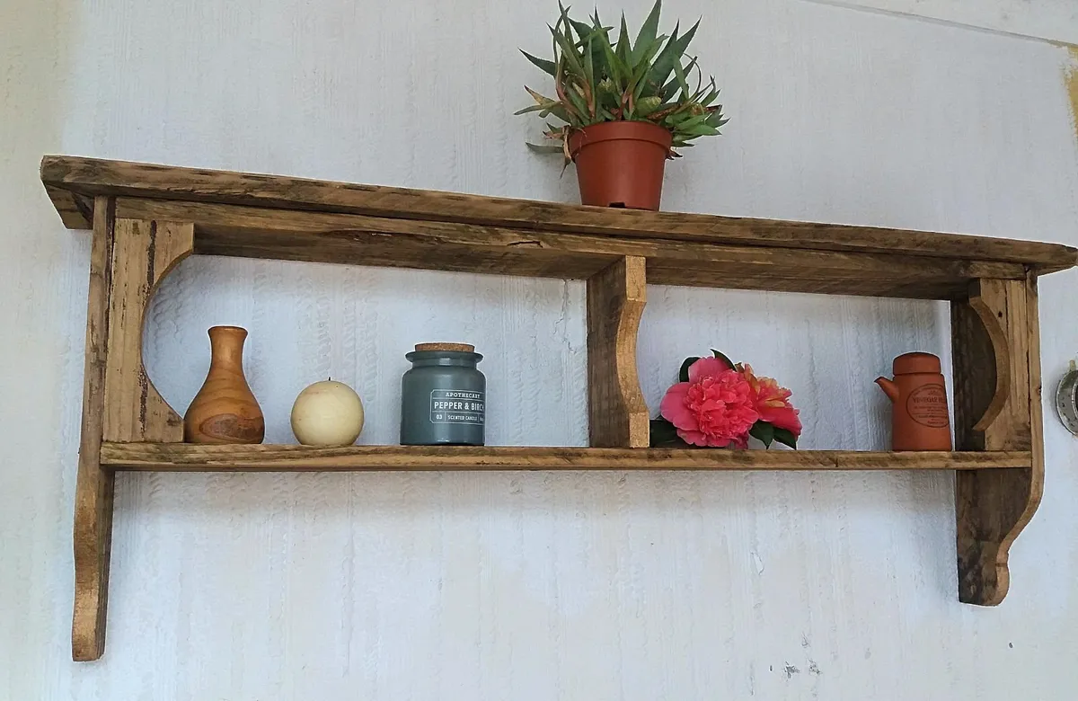 Rustic Cubby Box Floating Shelf / Display - Image 1