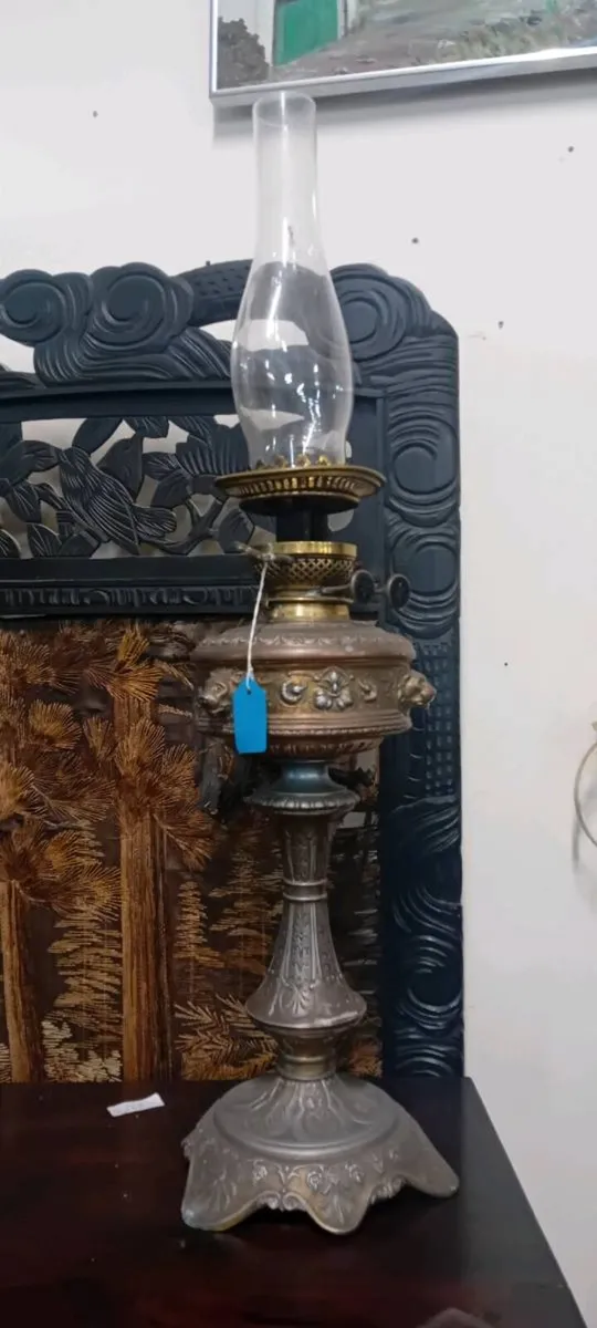 Antique Decorative Oil Lamp - Image 1
