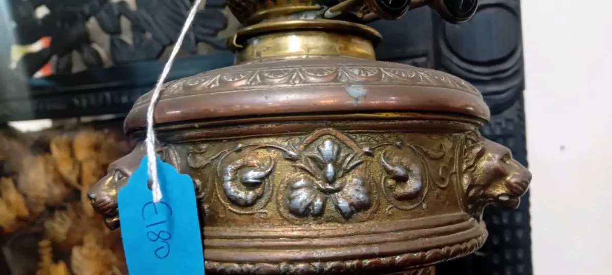 Antique Decorative Oil Lamp - Image 2