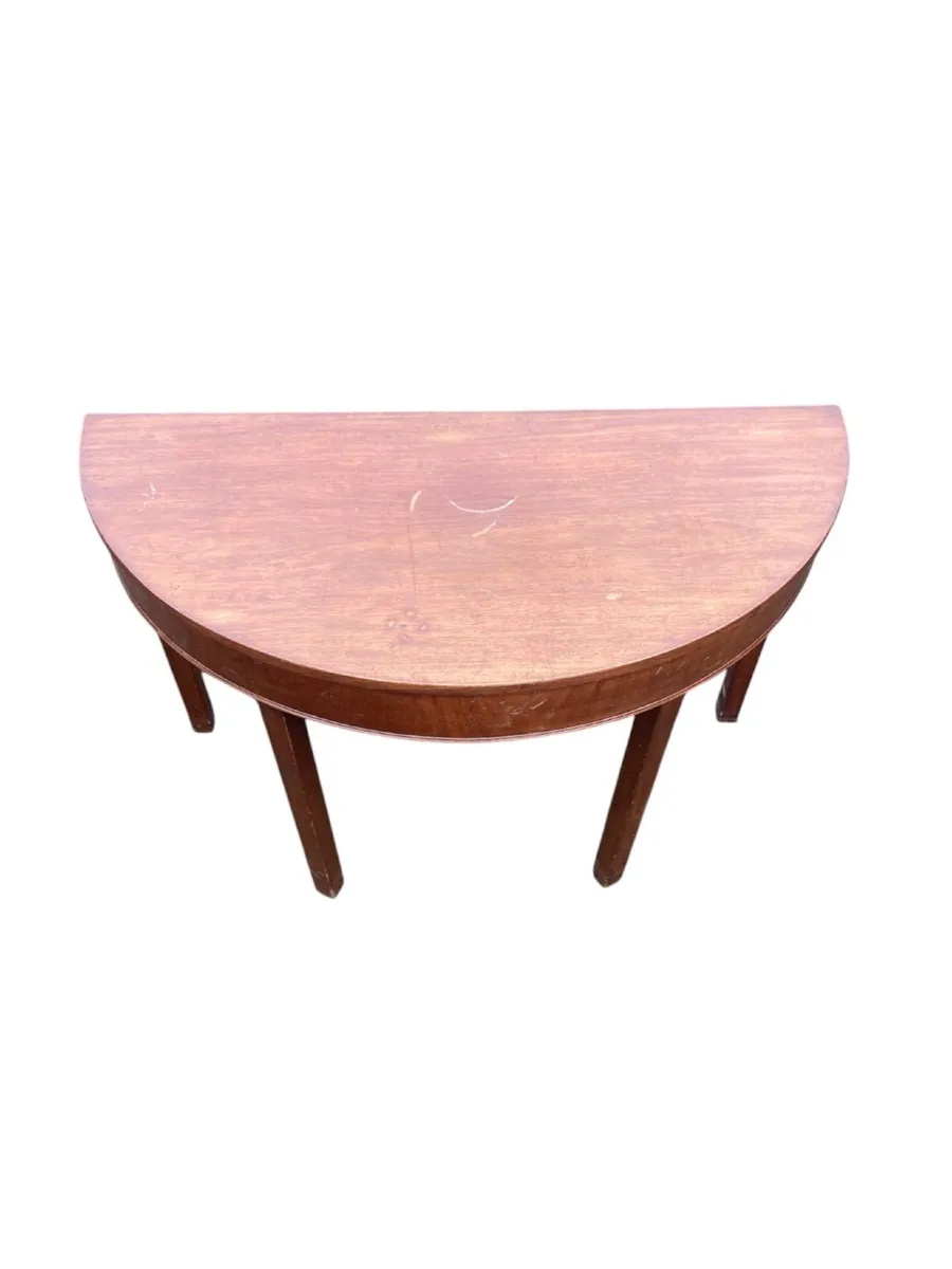 Antique Demi Lune / Console Table - Image 4