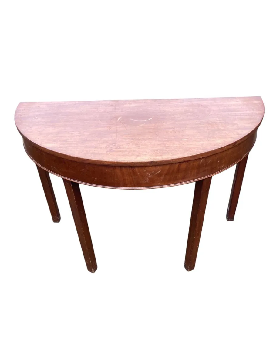 Antique Demi Lune / Console Table - Image 3