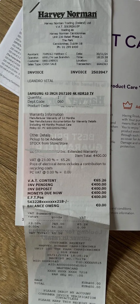 Smart TV  Samsung 43” 4K - Warranty until 2029 - Image 2