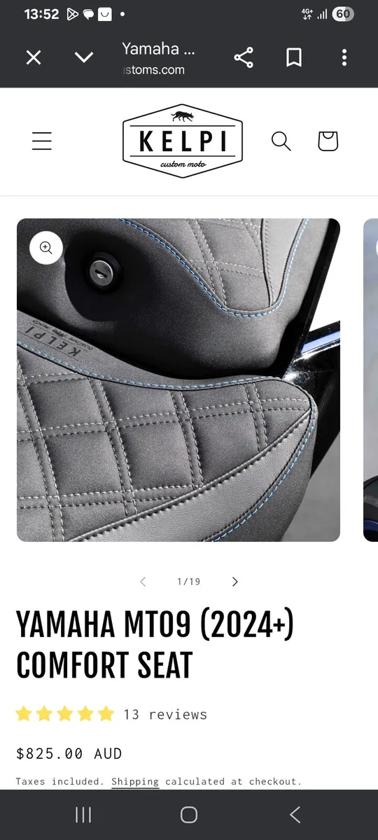 YAMAHA  MT09  COMFORT seat covers - Image 3