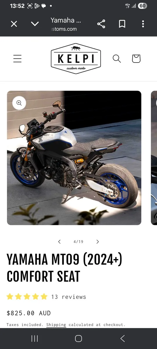 YAMAHA  MT09  COMFORT seat covers - Image 4